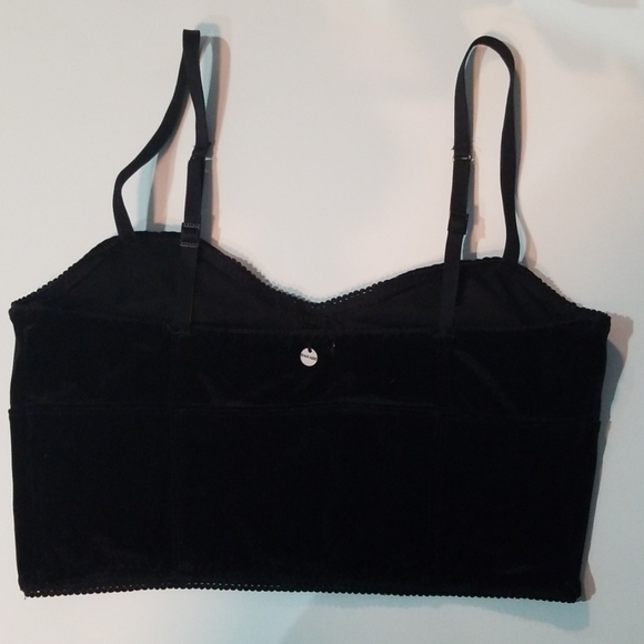 Garage Velvet bustier crop top - Picture 2 of 2